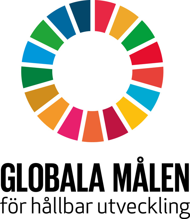 FN:s Globala Målen logga - för en hållbar utveckling